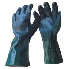 GREEN PVC GLOVES 35cm