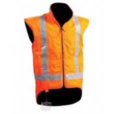 ORANGE LINED VEST