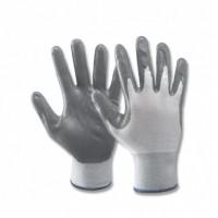 GREY NITRILE GLOVES