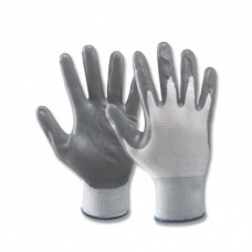 GREY NITRILE GLOVES